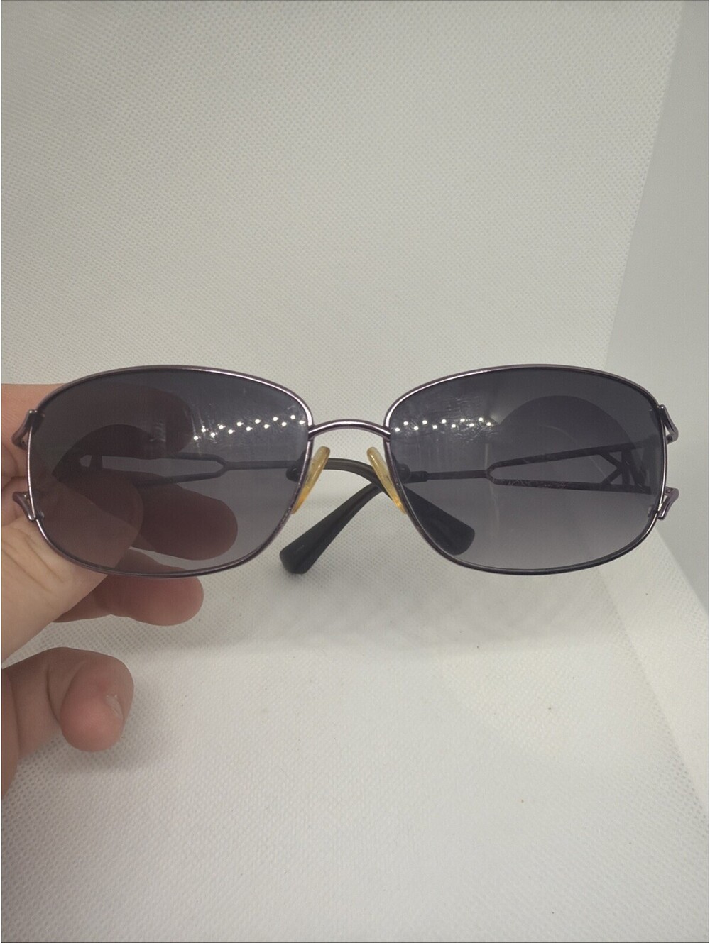 Michael Kors Women’s Sunglasses M20 516 Purple Metal Frame Gray Gradient Lenses